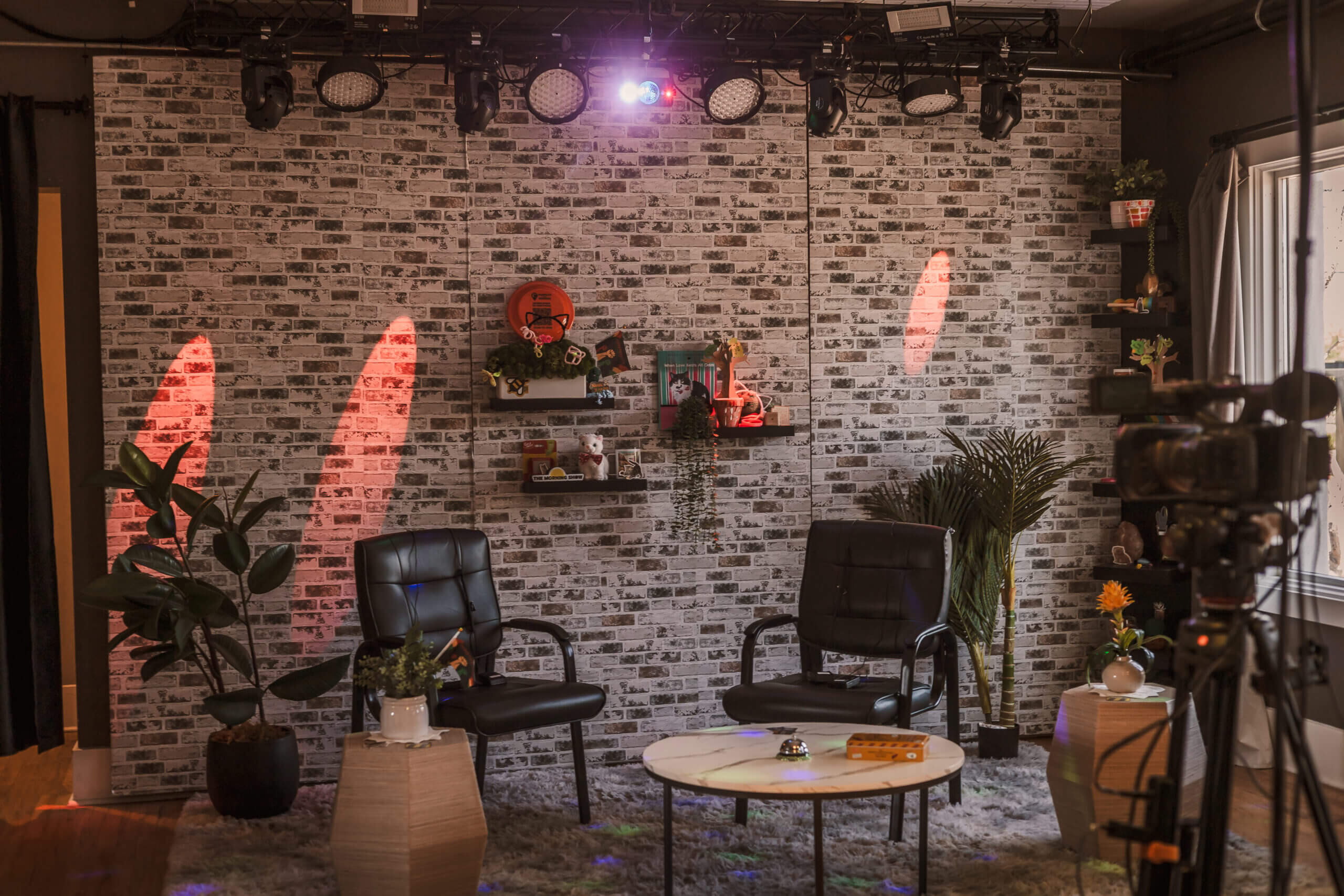 Showing downstairs setup where a community workshop can take place at 726 Studios